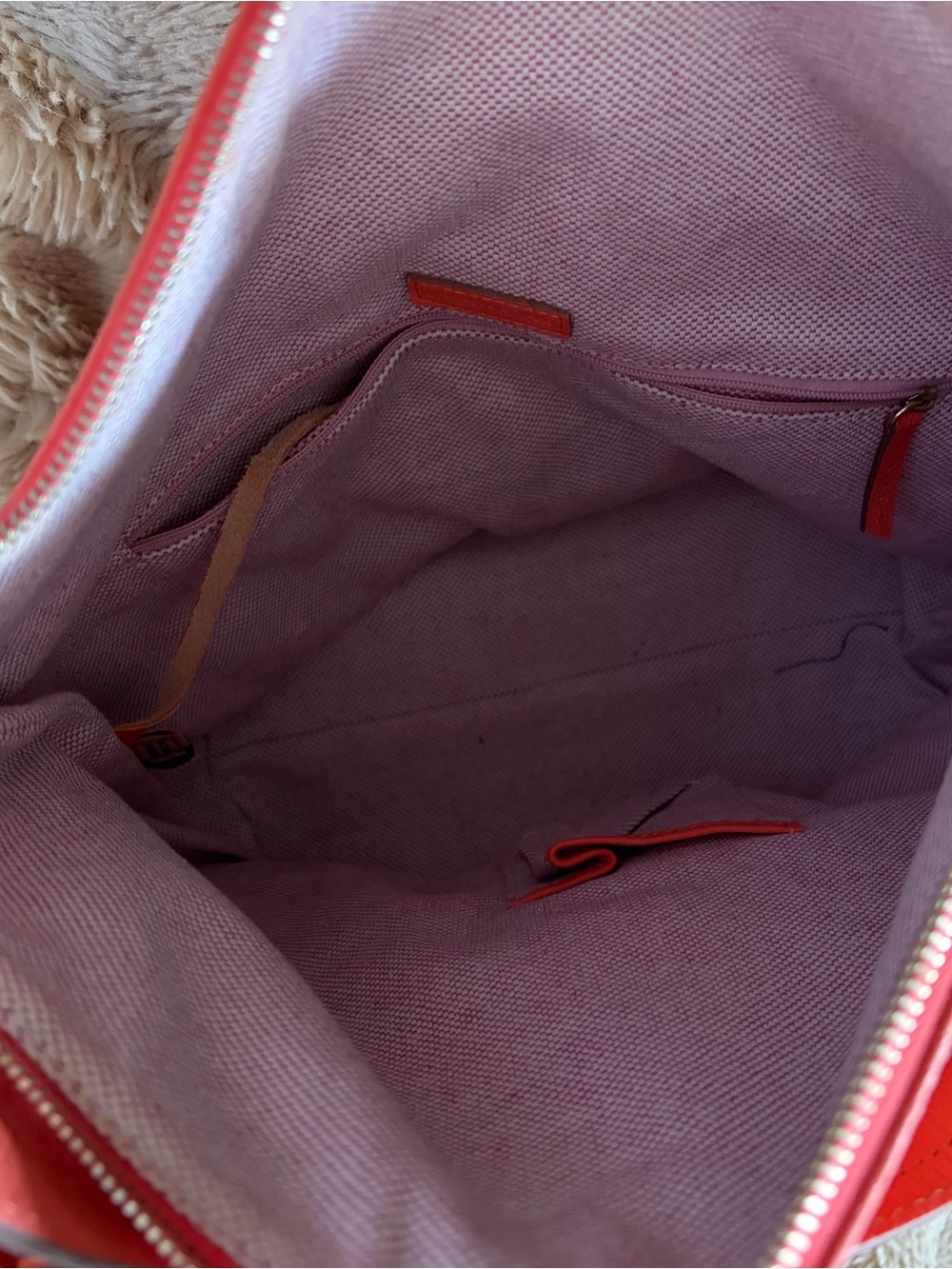 Dooney & Bourke Coral Pink Leather Shoulder Bag - Picture 3 of 4